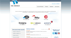 Desktop Screenshot of nic.com.mx