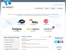 Tablet Screenshot of nic.com.mx