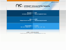 Tablet Screenshot of nic.hu