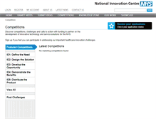 Tablet Screenshot of competitions.nic.nhs.uk