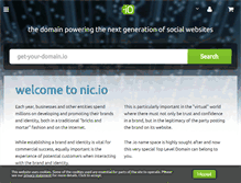 Tablet Screenshot of nic.io